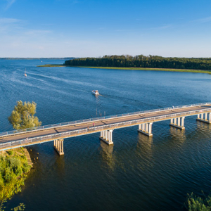 Sztynort, Most Sztynorcki laczacy Jezioro Kirsajty i  Dargin, EU, PL, warm-maz